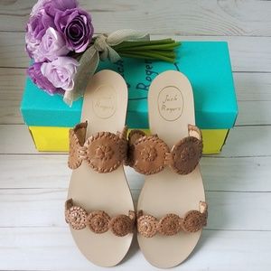 ♥️Jack Rogers Womens Lauren Cognac Sandals